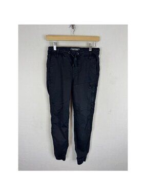 DU/ER N2X Slim Fit Jogger Pants Black Drawstring Cuffed 26x29